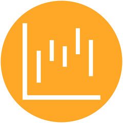 Waterfall Graph Icon