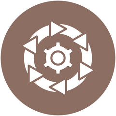 Circle Arrow Process Icon
