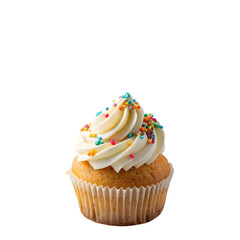 Vanilla Cupcake Sprinkles on transparent background
