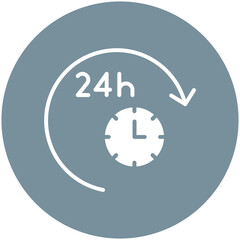 24 Hours Service Icon