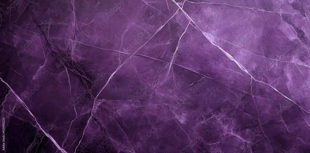 Poster a close-up of a purple marble surface showcasing intricate veining and a smooth texture, creating a 