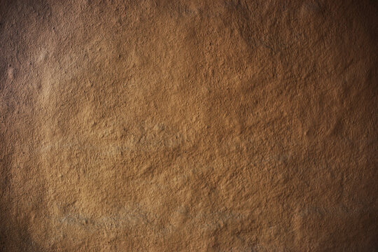 Wall of soil house. texture of clay house structure. Mud background and dark tone, selective focus