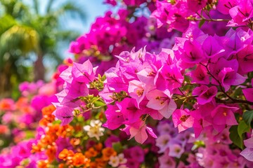 pink and white flowers