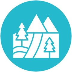 Ski Track Icon