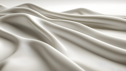 Fototapeta premium Ethereal fabric waves: a luxurious texture with elegant soft folds and subtle gradients, it creates a sense of fluidity and tranquility, perfect for any design or art.