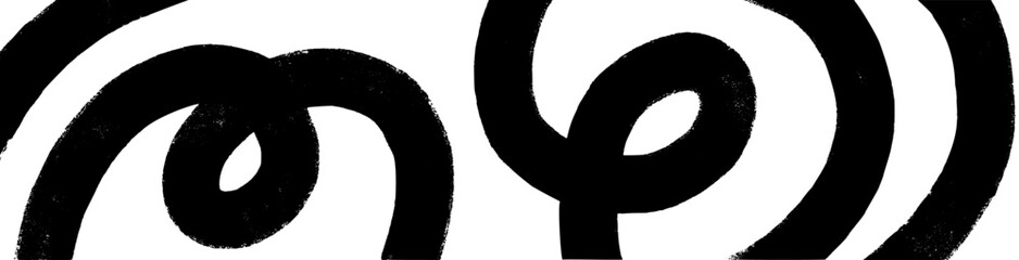 Abstract brush stroke background with colorful paint splashes and swirling waves. Artistic vector pattern with spiral effects and ribbon lines. Flat vector illustration isolated on white background.