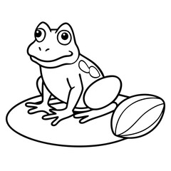 frog on the beach