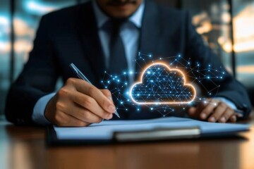 Businessman migrates file system, network, and internet infrastructure