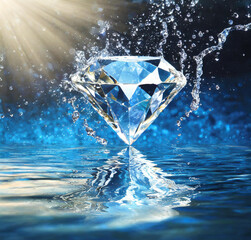 diamond in the water