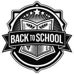 Hand drawn back to school badge collection