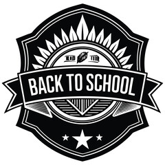 Labels in black and white for back to school, hand drawn