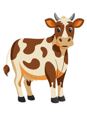 cow isolated on white