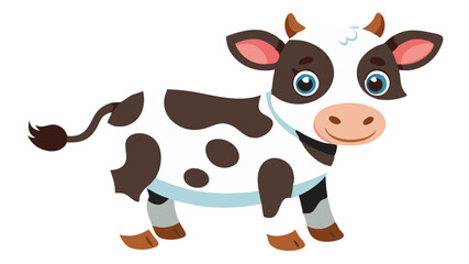 cow cartoon isolated on white