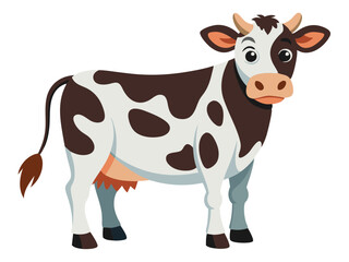 funny cow cartoon