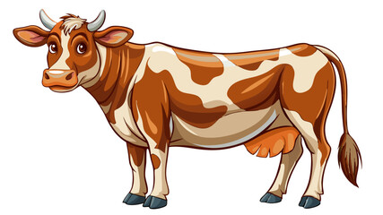cow isolated on white