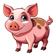 Fototapeta premium cartoon pig cartoon