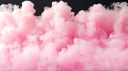 Fototapeta premium Pink smoke rising against black background. Use background