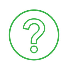 question mark icon Simple thin line. question mark vector icon . eps 888