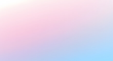 A gentle pastel gradient background blending white with soft pink and blue hues.

