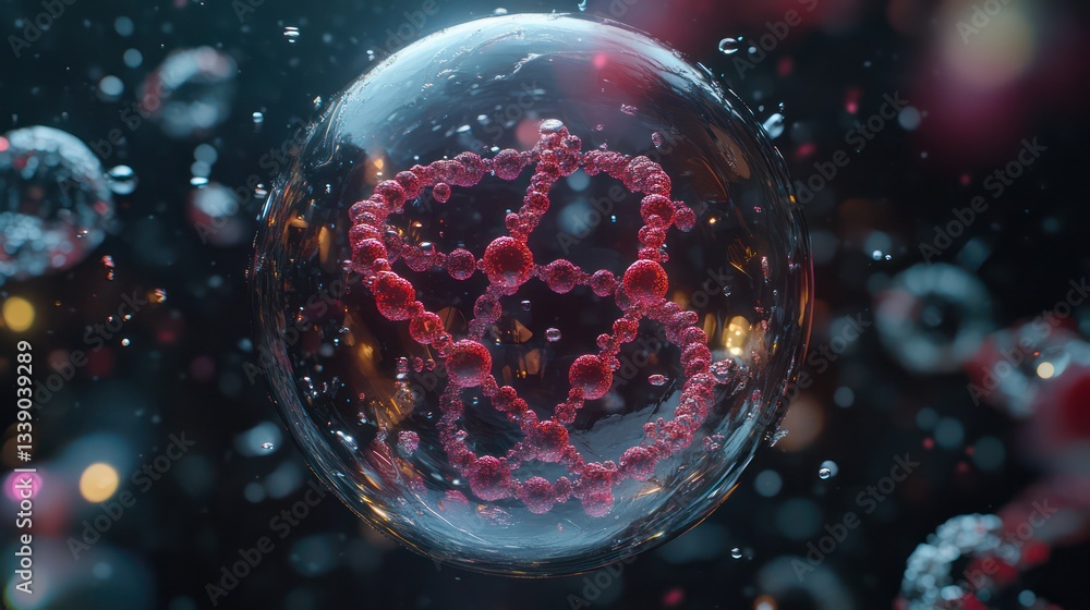 Poster cellular structure in a sphere