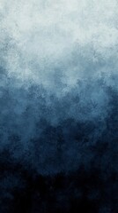 Fototapeta premium Abstract watercolor wash in shades of blue, transitioning from light to dark, creating a moody and atmospheric effect. The texture is organic and