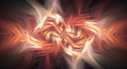 A colorful, abstract image of flames and swirls