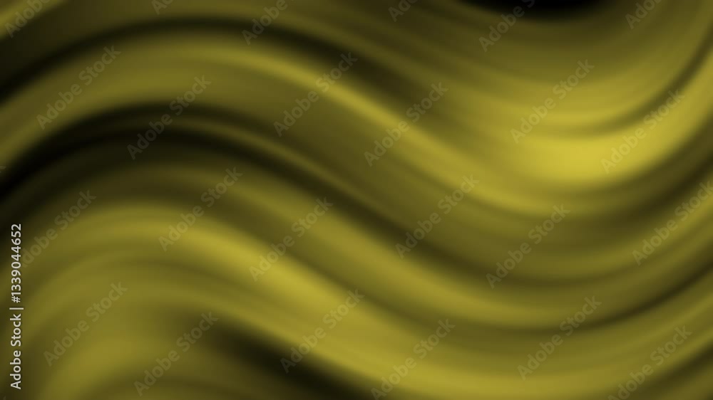 Aufkleber a smooth, flowing abstract pattern featuring various shades of green and yellow, creating a sense of