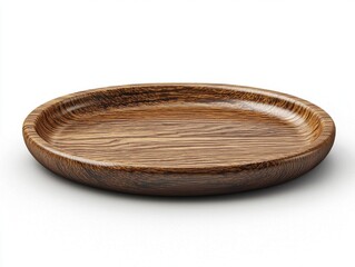 Elegant Round Wooden Plate for Serving Food, Table Display, Home Decor, Rustic Kitchen Accessory, Natural Wood Finish