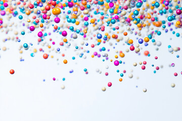 abstract particles floating in the air