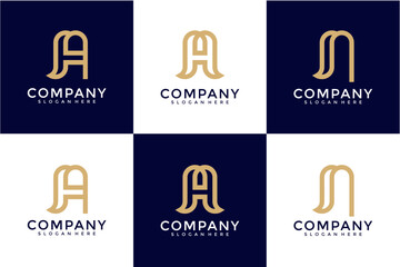 Modern Monogram Logo Designs Featuring Letter A