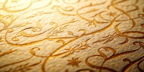Elegant Script Pattern Paper Texture: Macro Photography Background for Research Design