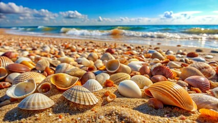 shells on the beach