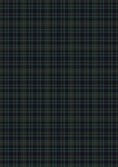 Blue plaid fabric texture with a classic checkered design