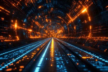 Futuristic virtual metaverse with digital avatars and abstract backgrounds