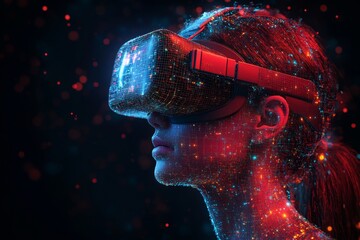 Virtual Reality Background with Holographic Interface