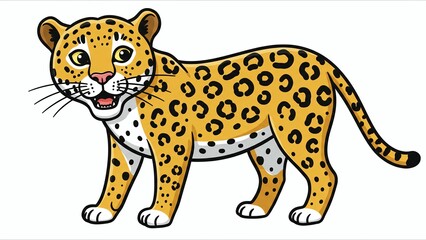 Cartoon Leopard Illustration