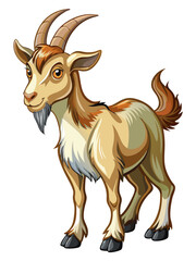 vector illustration of a goat