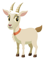 vector illustration of a goat