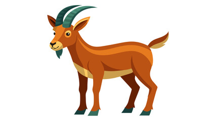 vector illustration of a cartoon deer