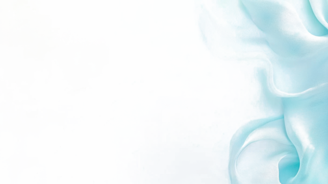 A blue fabric with a white background