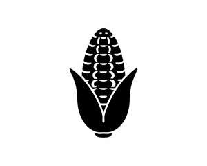 creative details Grilled Corn Icon vector illustration