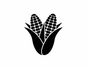 creative details Grilled Corn Icon vector illustration