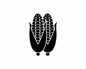 creative details Grilled Corn Icon vector illustration