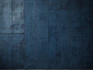 Obraz premium Solid navy blue concrete textured wall