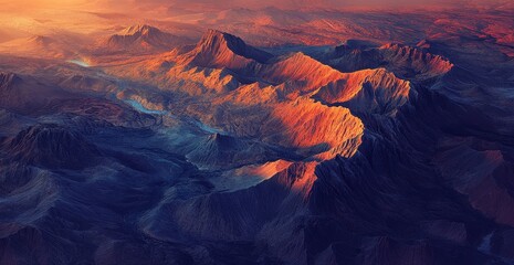 Stunning Mountain Landscape at Sunrise