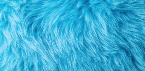 Fototapeta premium A vibrant blue, fluffy texture resembling fur, creating a soft and inviting appearance.