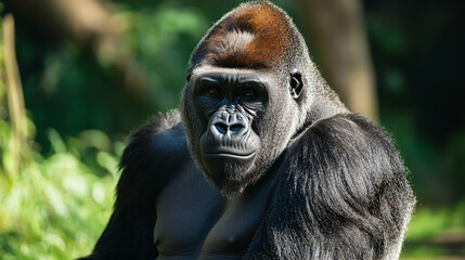 Obraz premium Gorilla's Appearance and Distinctive Features