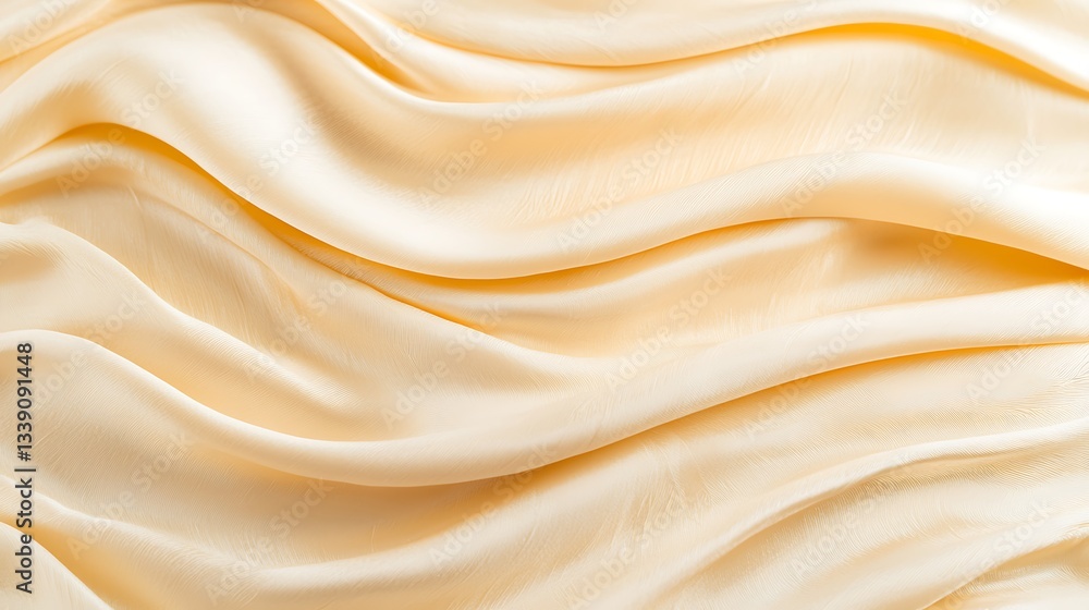 Aufkleber soft smooth satin fabric texture in gentle waves for background or textile design projects