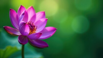 Deep purple petals, exquisite focus, tranquil green backdrop, close-up, sharp, purple