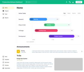 Obraz premium Productivity Software Dashboard, Task Management Panel, Workflow Organizer, Efficiency Tracking System, Work Performance Monitor, Project Management Interface, Business & Time Tracking Dashboard